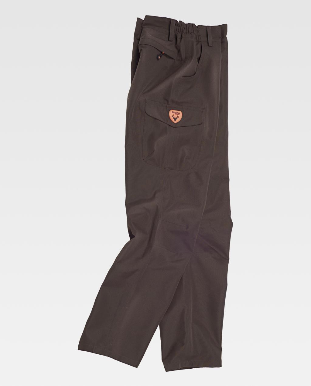 Pantalón Impermeable Para Caza HunterTeam S8300 marrón