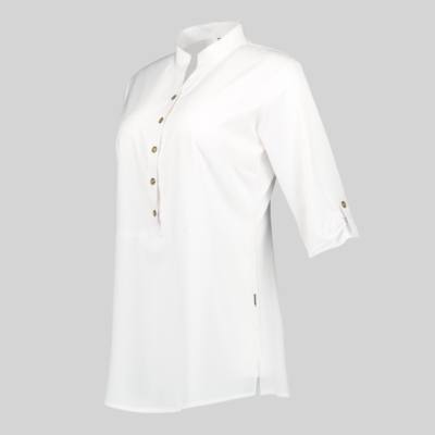 Blusa Cerrada de Trabajo para Mujer Gary's Vinca 600041 blanco