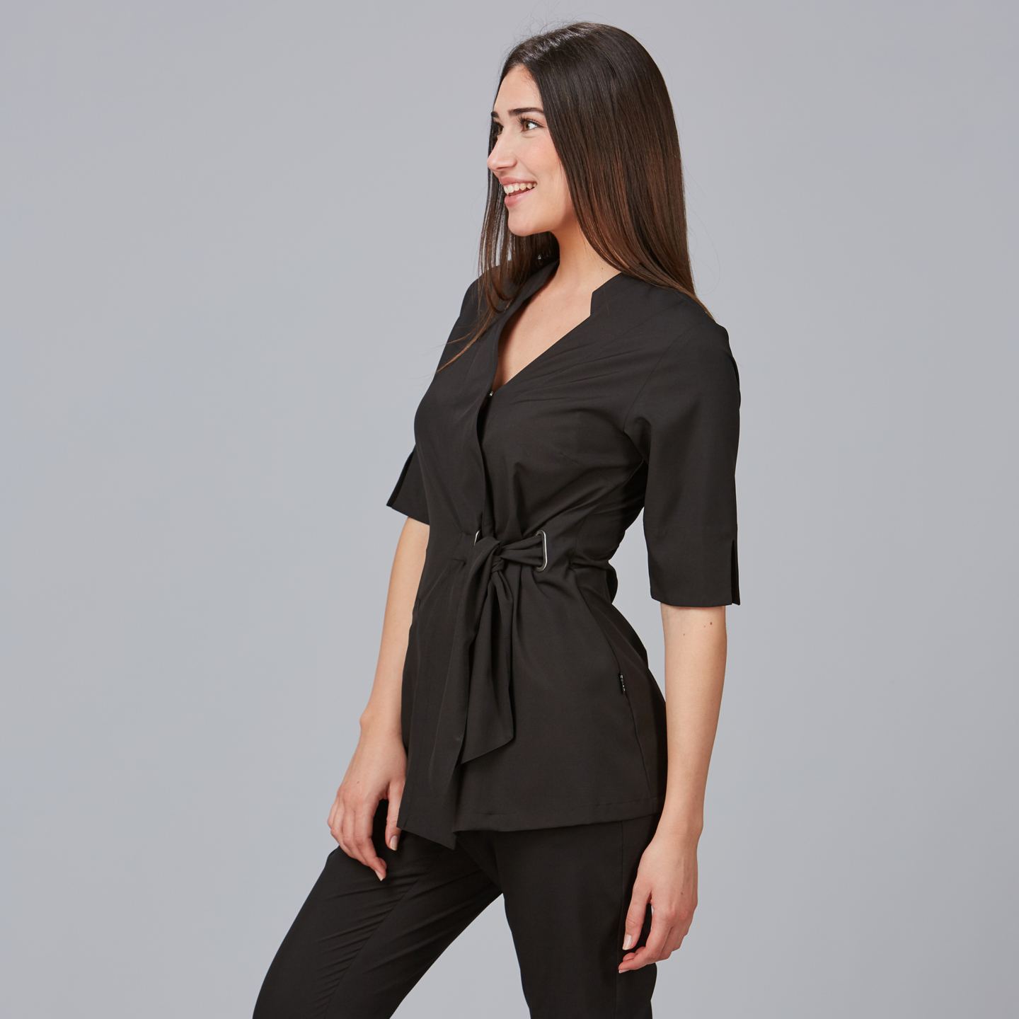 Blusa Cruzada MC de Chica Gary's Bugula 600029 lateral