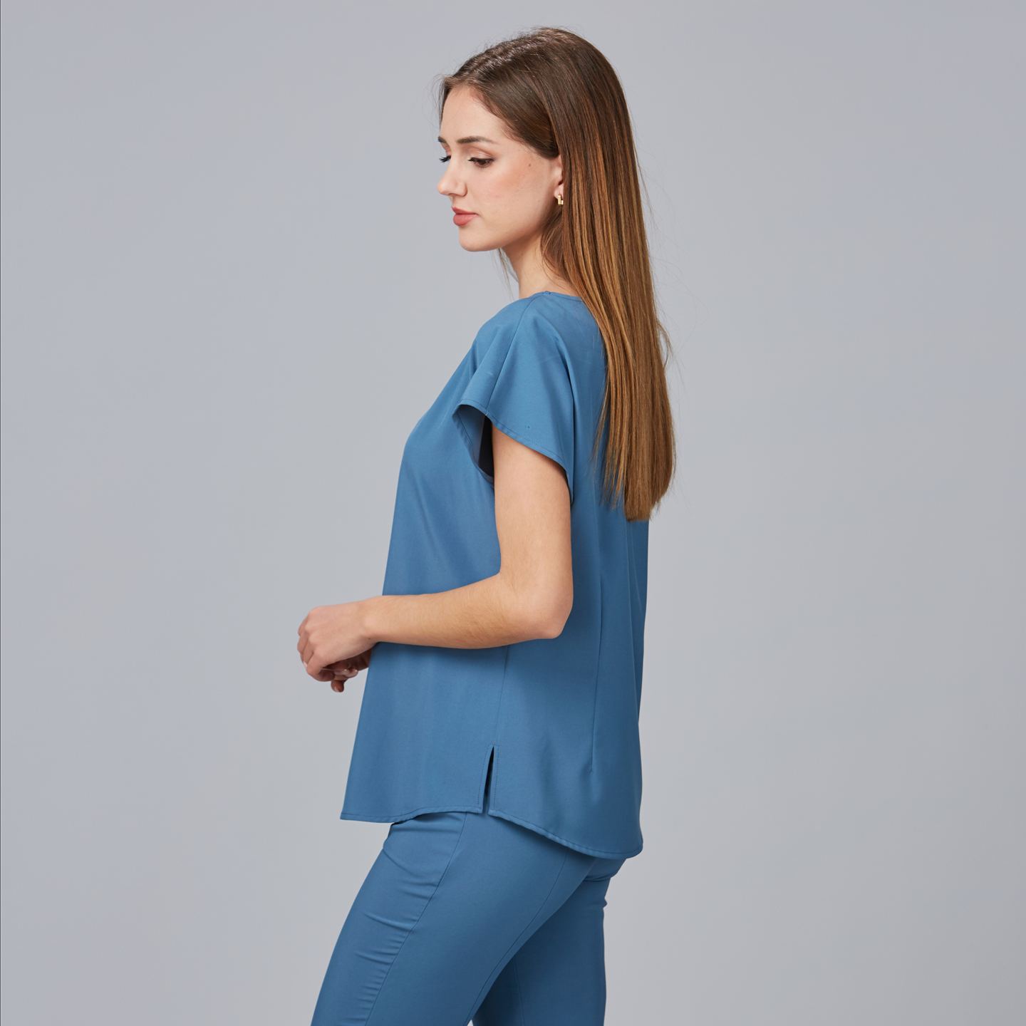 Blusa de Mujer Manga Corta Gary's Pensamiento 600022 lateral