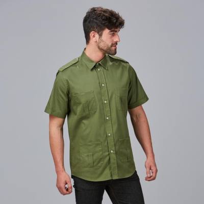 Camisa MC Multibolsillos de hombre Gary's Aciron 600054 verde