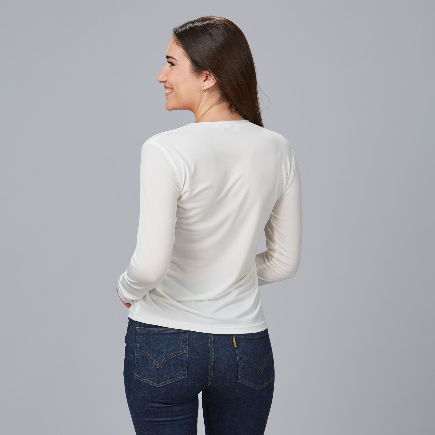 Camiseta Manga Larga Laboral de Chica Gary's Melia 850024 espalda