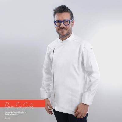 Chaqueta Cocina Con Cremallera Gary's Anubis 930006 blanco