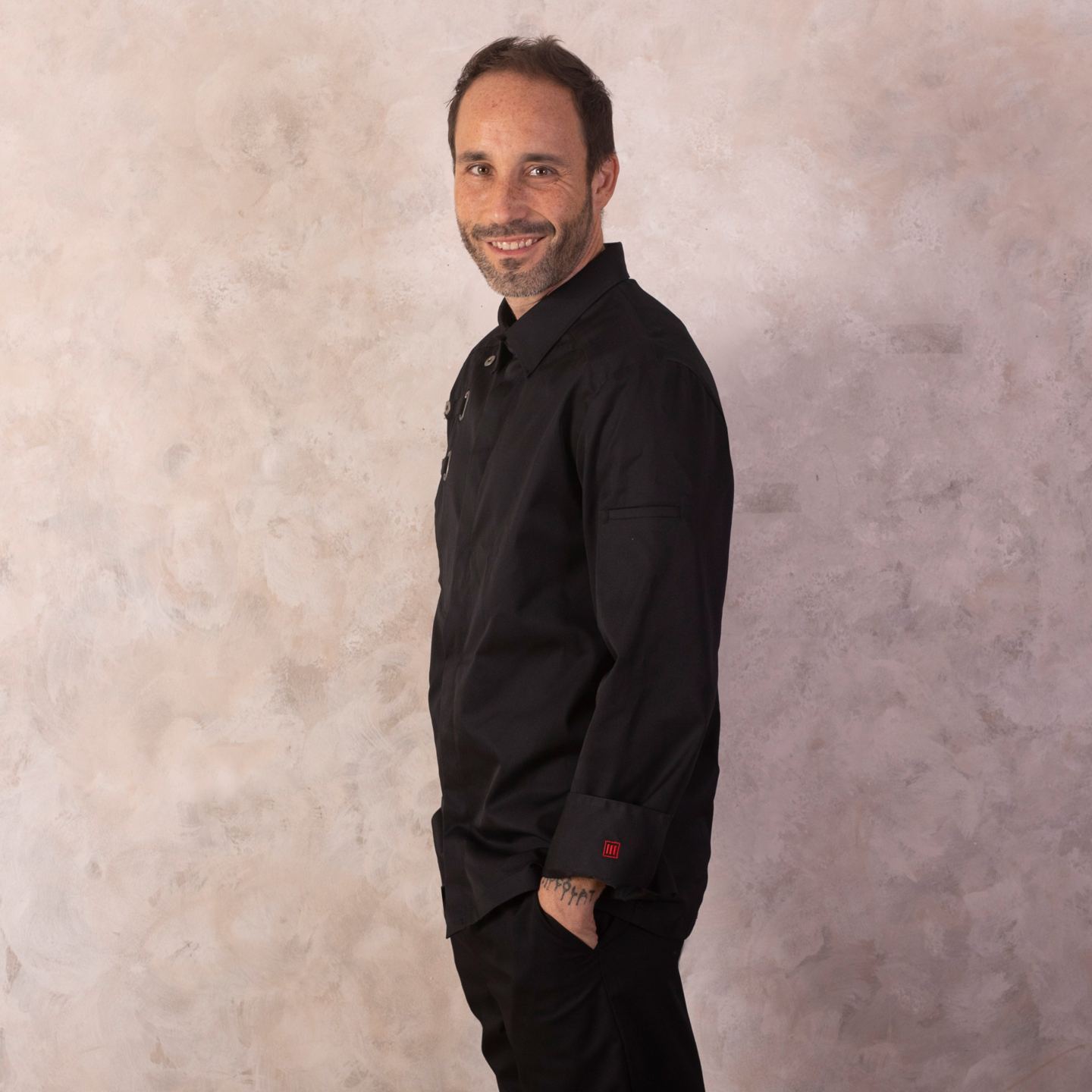 Chaqueta Unisex para Restauración Gary's Vulcano 930007 lateral