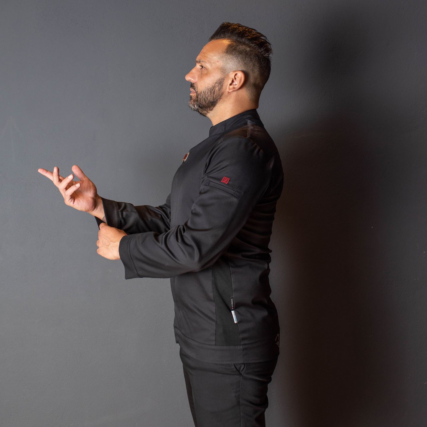 Chaquetilla Para Chefs de Cocina Gary's Hubal 930018 lateral