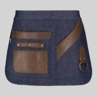 Delantal Corto Unisex Vaquero y Piel Gary's 100003 Delantal Corto Unisex Vaquero y Piel Gary's 100003