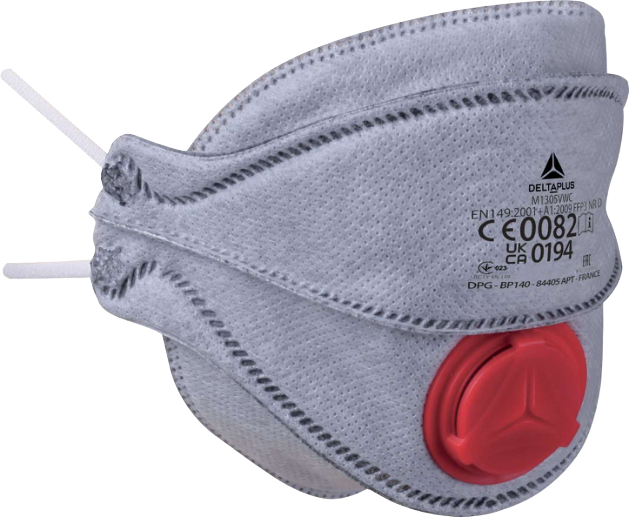 Mascarilla filtrante con carbón activo P3 Delta Plus M1305VW Mascarilla filtrante con carbón activo P3 Delta Plus M1305VW