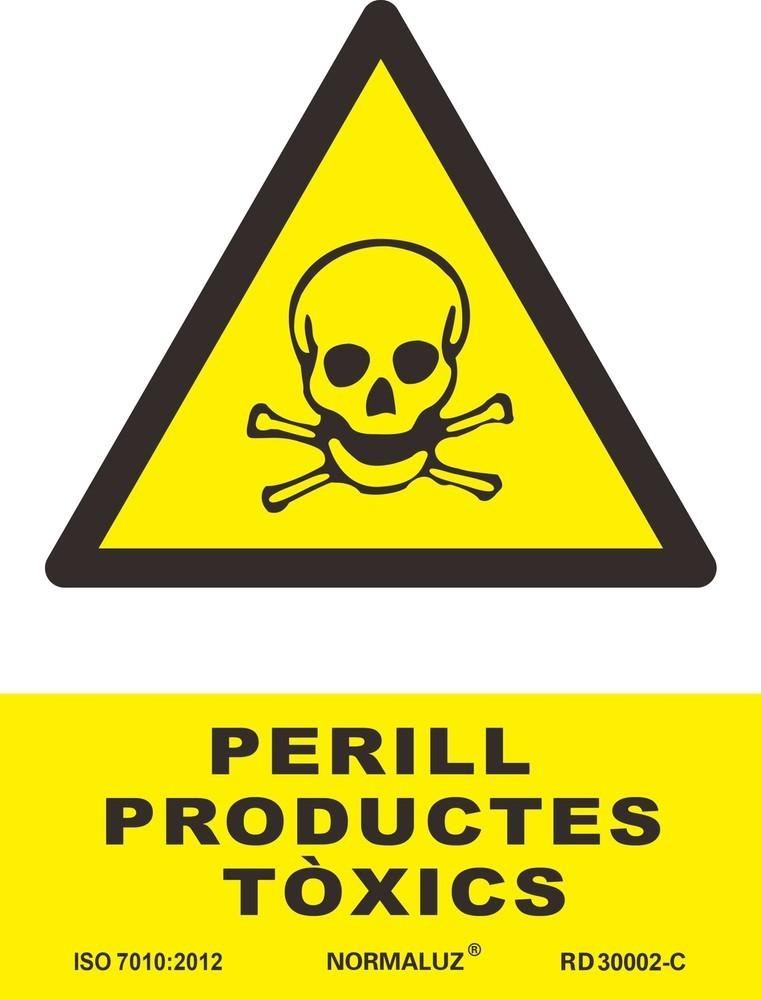 Señal "Perill productes tòxics" Normaluz