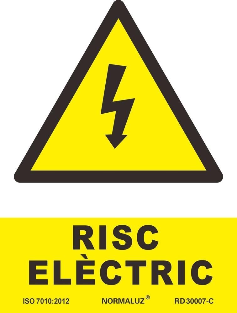 Señal "Risc Elèctric" Normaluz