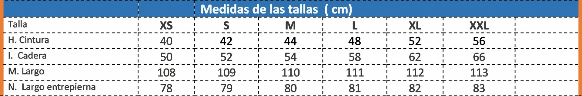 GUIA TALLA 8030T ISSA LINE DISTINCION