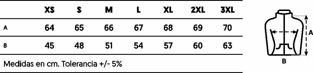 GUIA TALLA FZ280W MUKUA