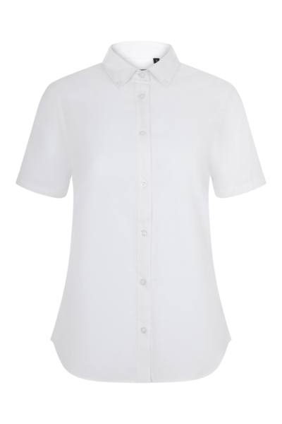 Camisa Laboral MC Oxford Stretch para Mujer Velilla 405025S blanco