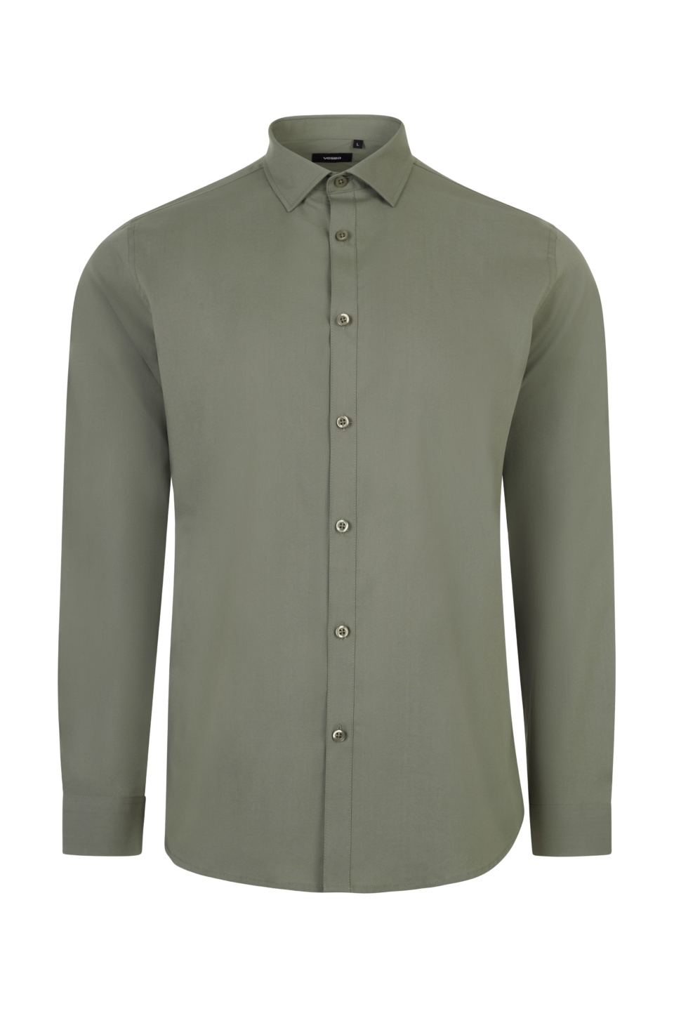 Camisa de Hombre ML Stretch Velilla 405017S verde oliva