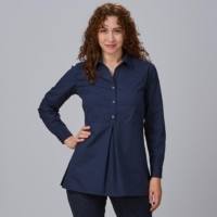 Blusa ML para Mujer Remangable Gary's Livia 240015 Distinción marino