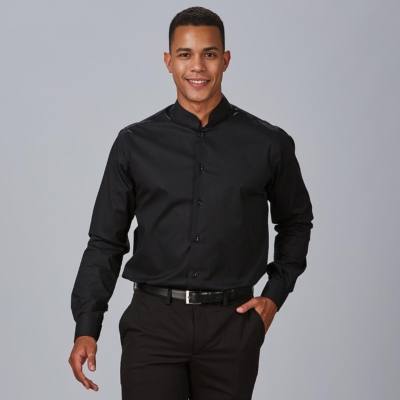 Camisa CMao Manga Larga Chico Slim Fit Gary's 260005 Distinción negro