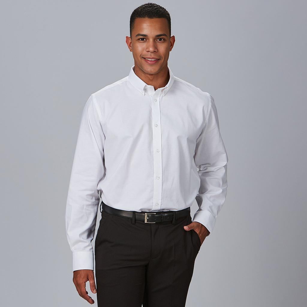 Camisa Clásica Elástica Hombre Slim Fit Gary's 260004 Distinción blanco