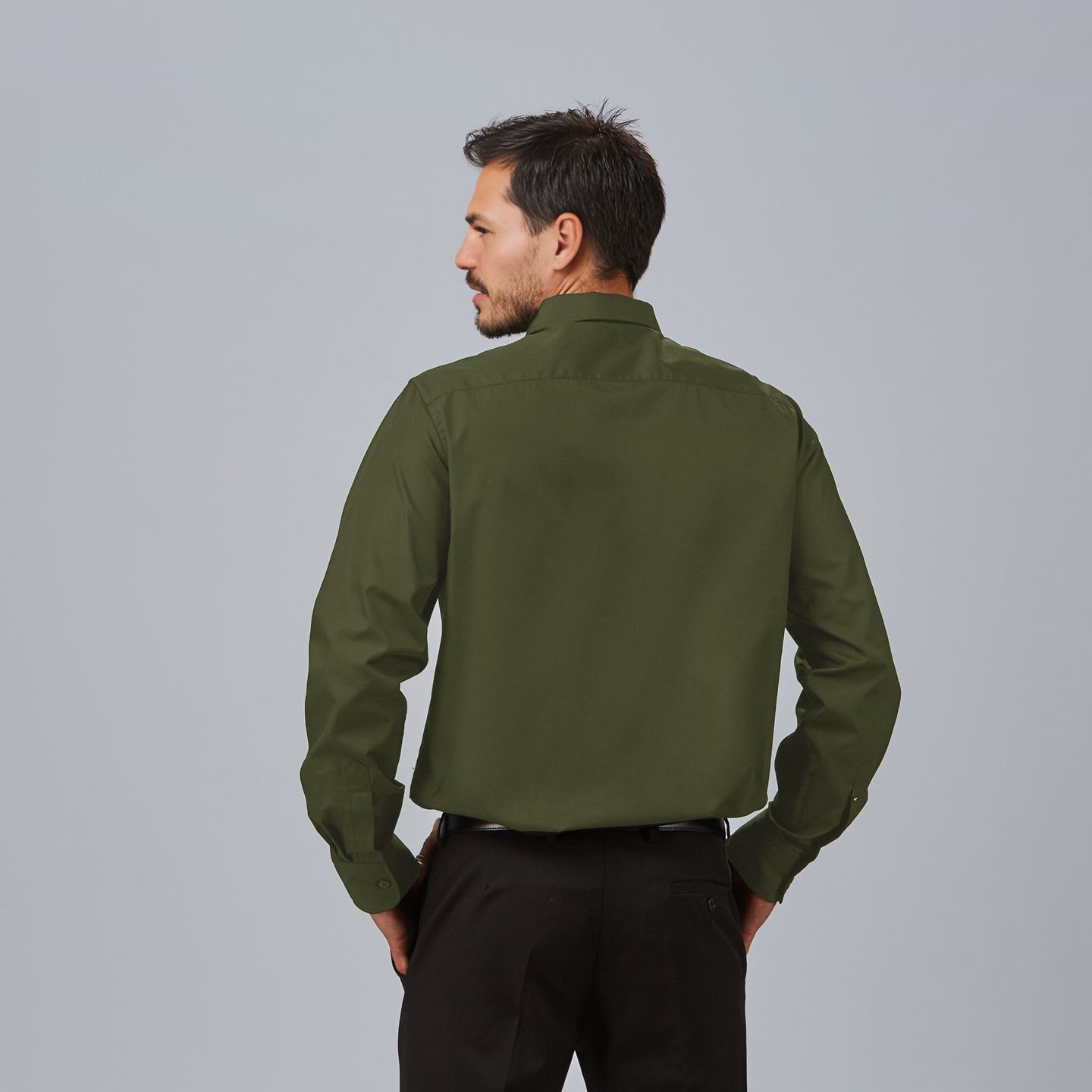 Camisa Gary's Elástica Manga Larga Hombre Niccolo 260033 espalda