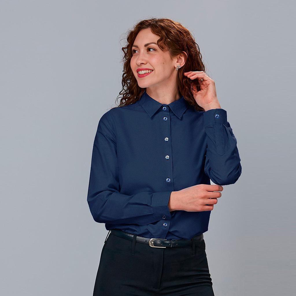 Camisa Gary's Elástica Semi Ajustada Mujer Bruna 240031 Distinción marino