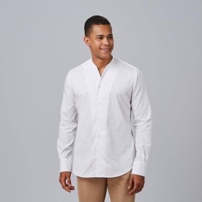 Camisa ML Elástica Básica de Hombre Gary's Loris 260011 Distinción blanco