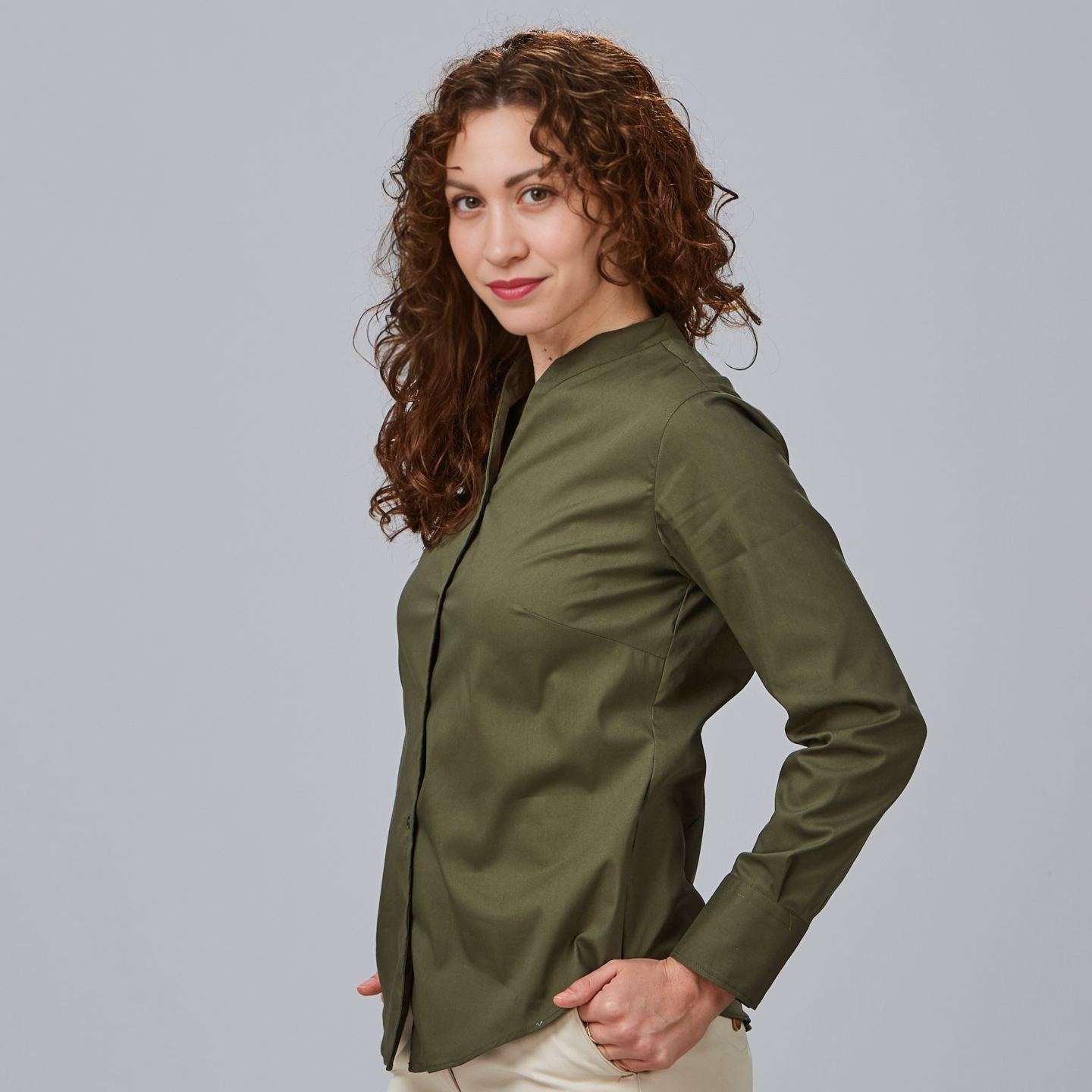 Camisa ML de Mujer para Hostelería Gary's Rachele 240018 Distinción lateral