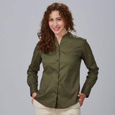 Camisa ML de Mujer para Hostelería Gary's Rachele 240018 Distinción verde caqui