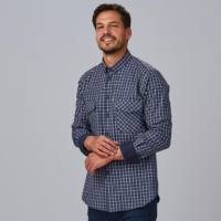 Camisa para Hombre de Cuadros Gary's Fausto 260025 marino Distinción