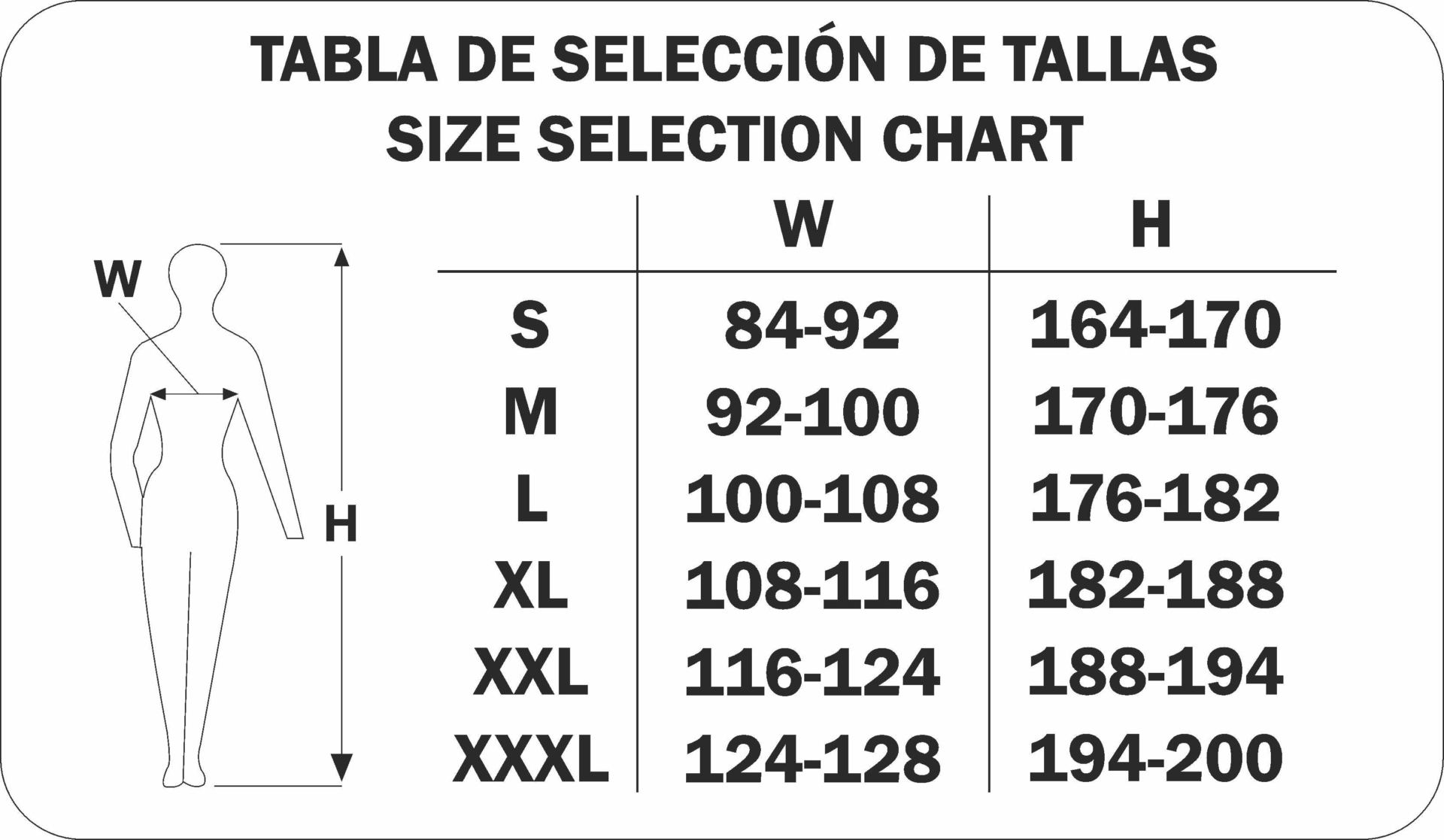 GUIA TALLA 1288TS MARCA