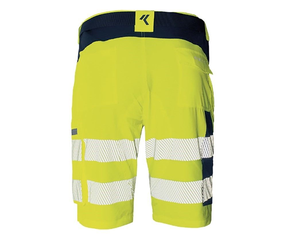 Bermuda Softshell de Alta Visibilidad Light Issa Line 8454B parte trasera