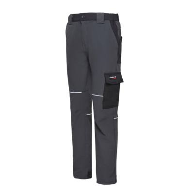 Pantalón de Trabajo Elástico J'hayber Montana gris-negro