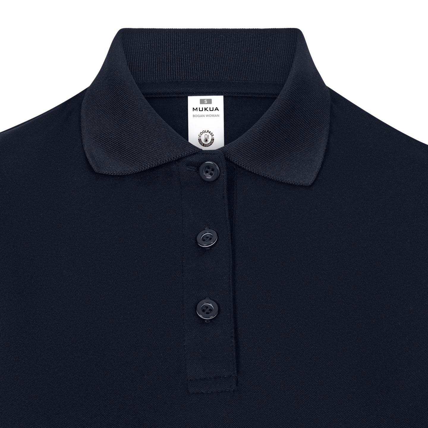 Polo Técnico de Mujer MC Mukua Bogan PS160W Distinción cuello