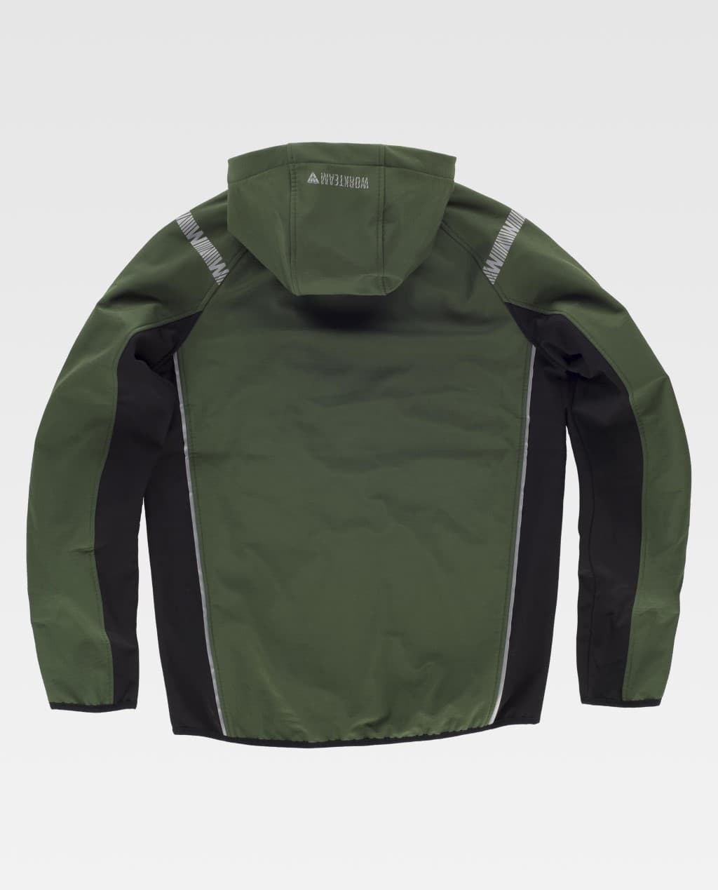 Chaqueta Workshell Bicolor Reciclado Workteam S7830 Distinción espalda