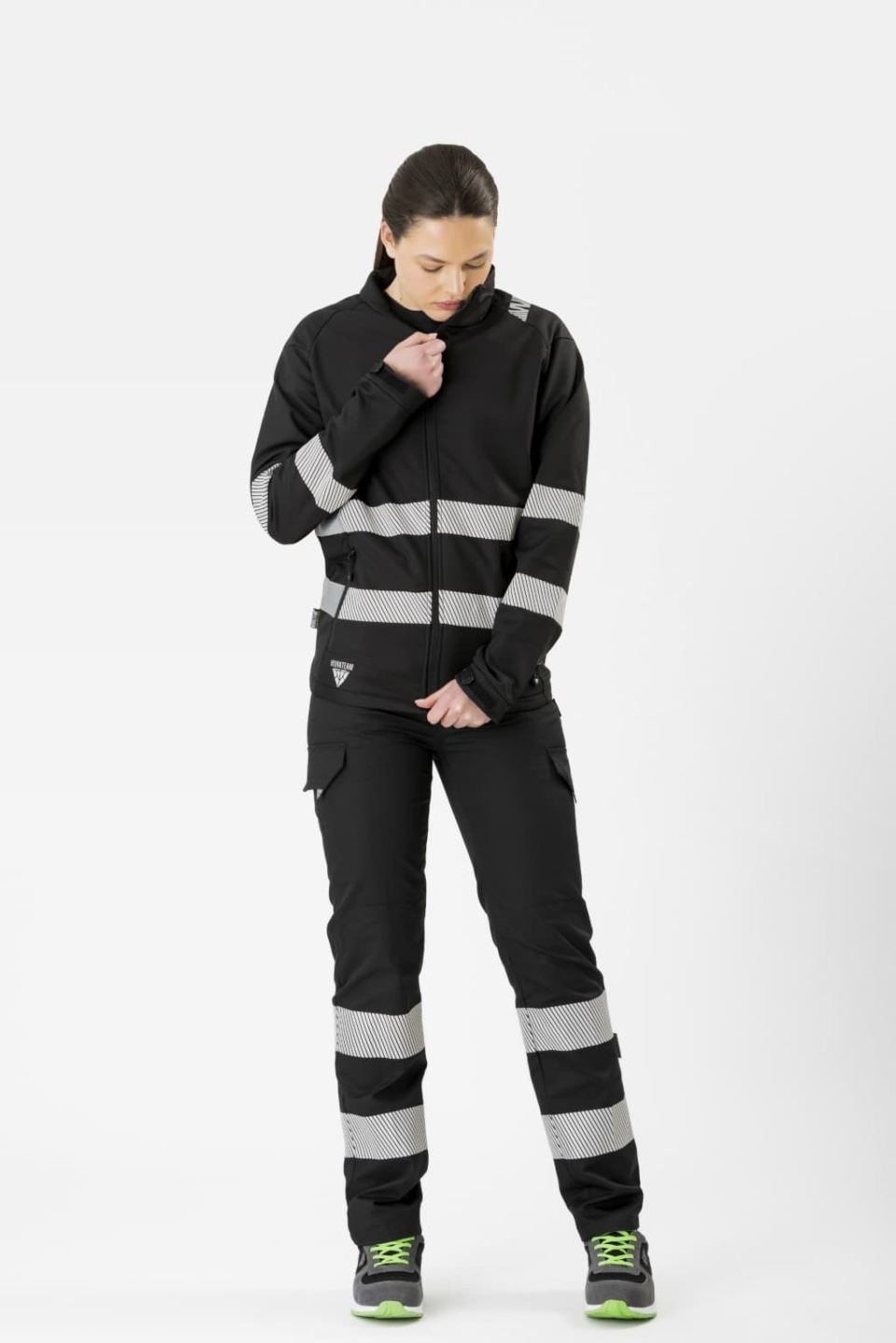 Chaqueta Workshell con Bandas Reflectantes Workteam S9203