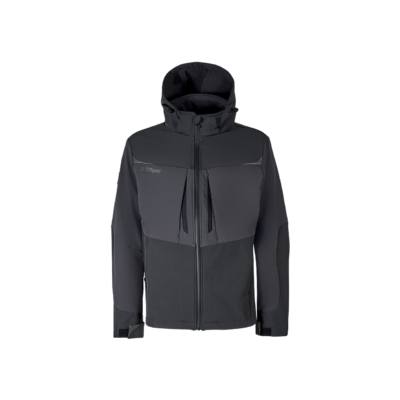 Chaqueta con Capucha Técnica Softshell U-Power Verve Distinción gris