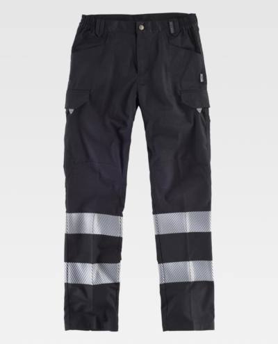 Pantalón Multibolsillos con Bandas Reflectantes Workteam C2717