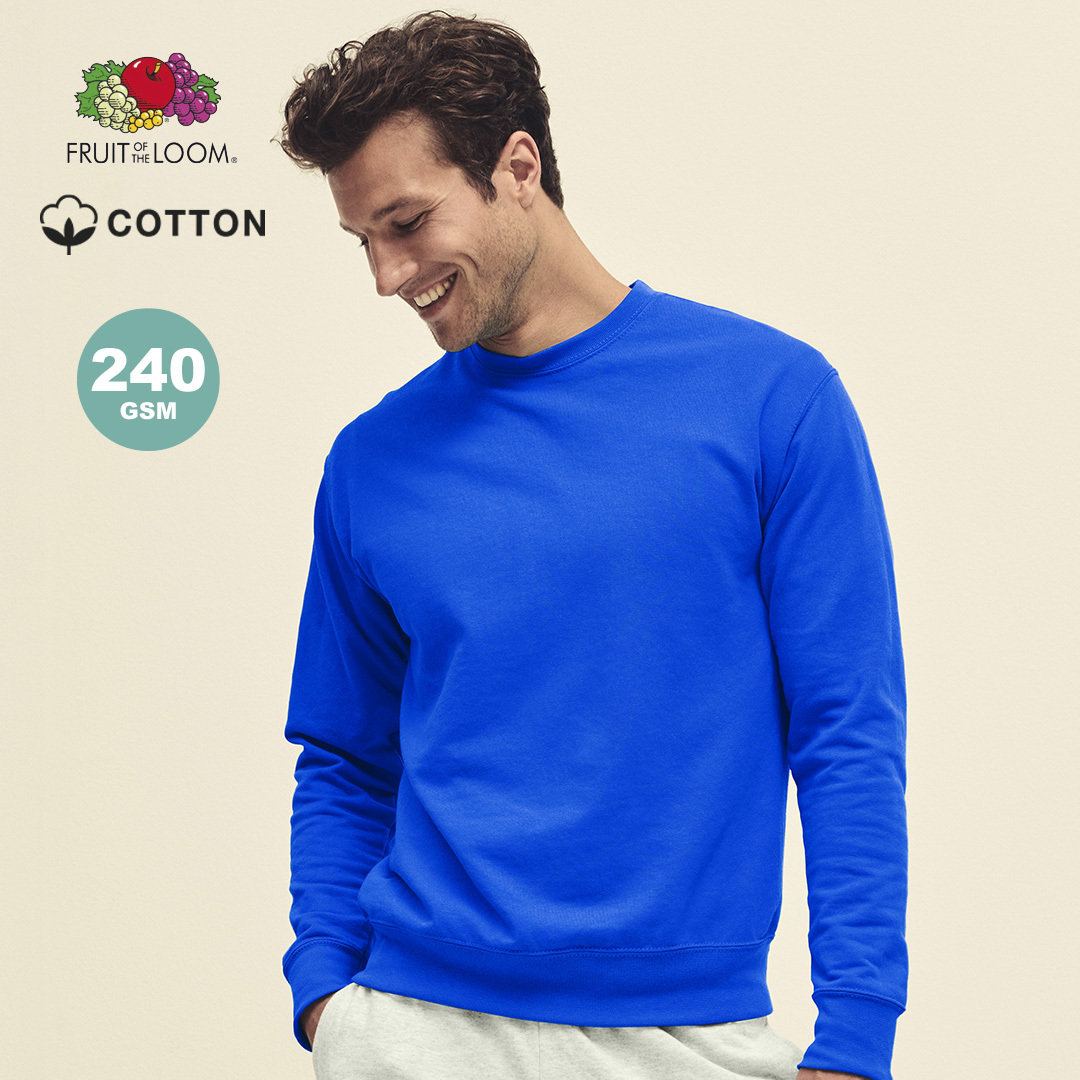 Sudadera Adulto Fruit of The Loom Lightewight Set-In Sweat 1334 Distinción modelo