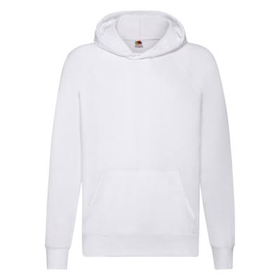 Sudadera Niño Capucha Fruit of The Loom Lightweight Hooded Sweat 1300 Distinción blanco