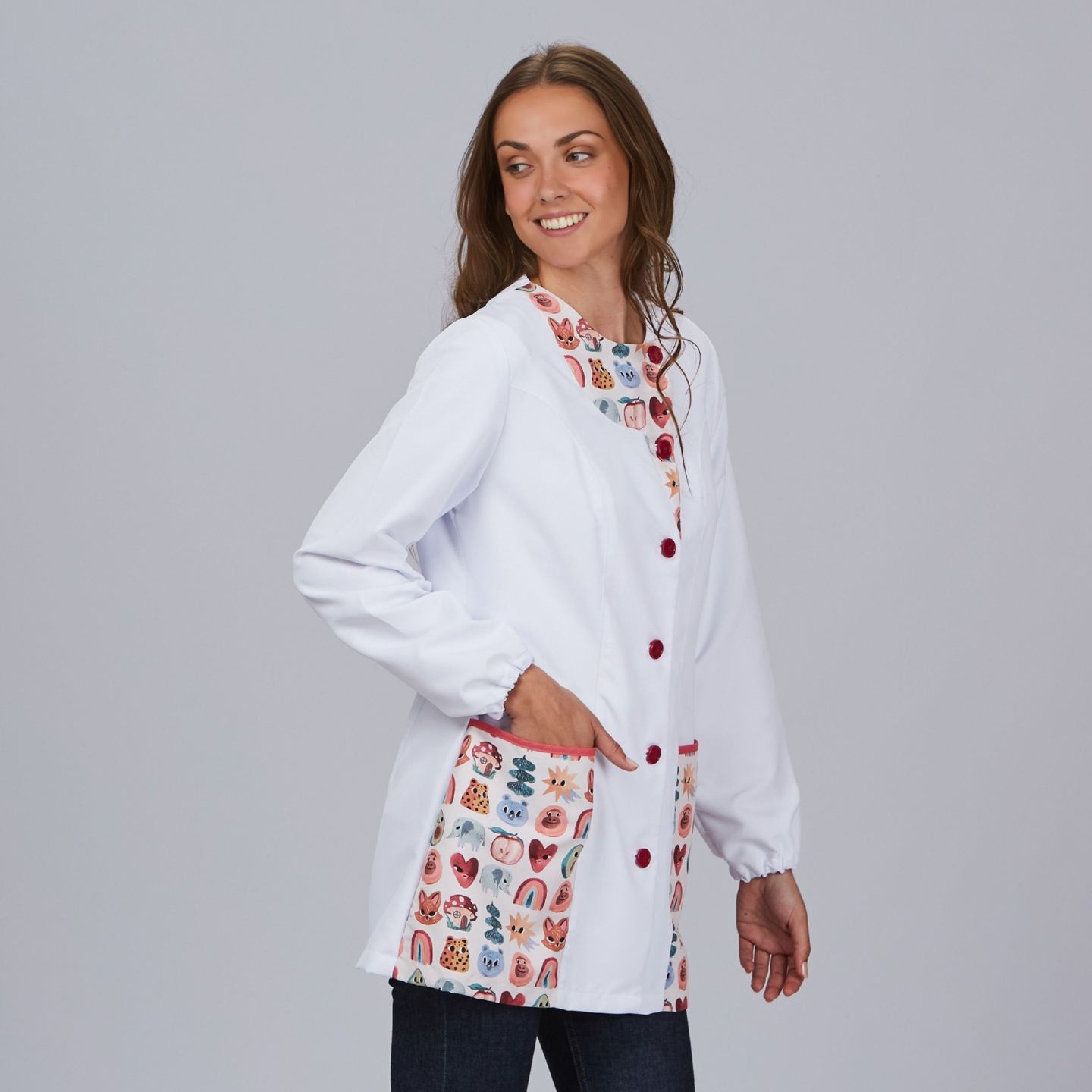 Bata Colegial M/L Mujer Garys Animals 500019 Bata Colegial M/L Mujer Garys Animals 500019