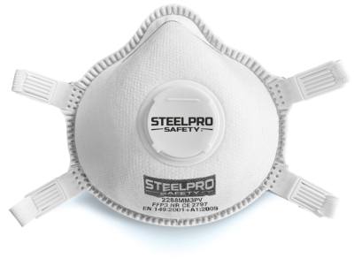 Mascarilla con Válvula desechable FFP3 Steelpro 2288MM3PVBL