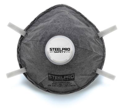 Mascarilla de Carbón Activo con Válvula FFP2 Steelpro 2288MM2CAVBL
