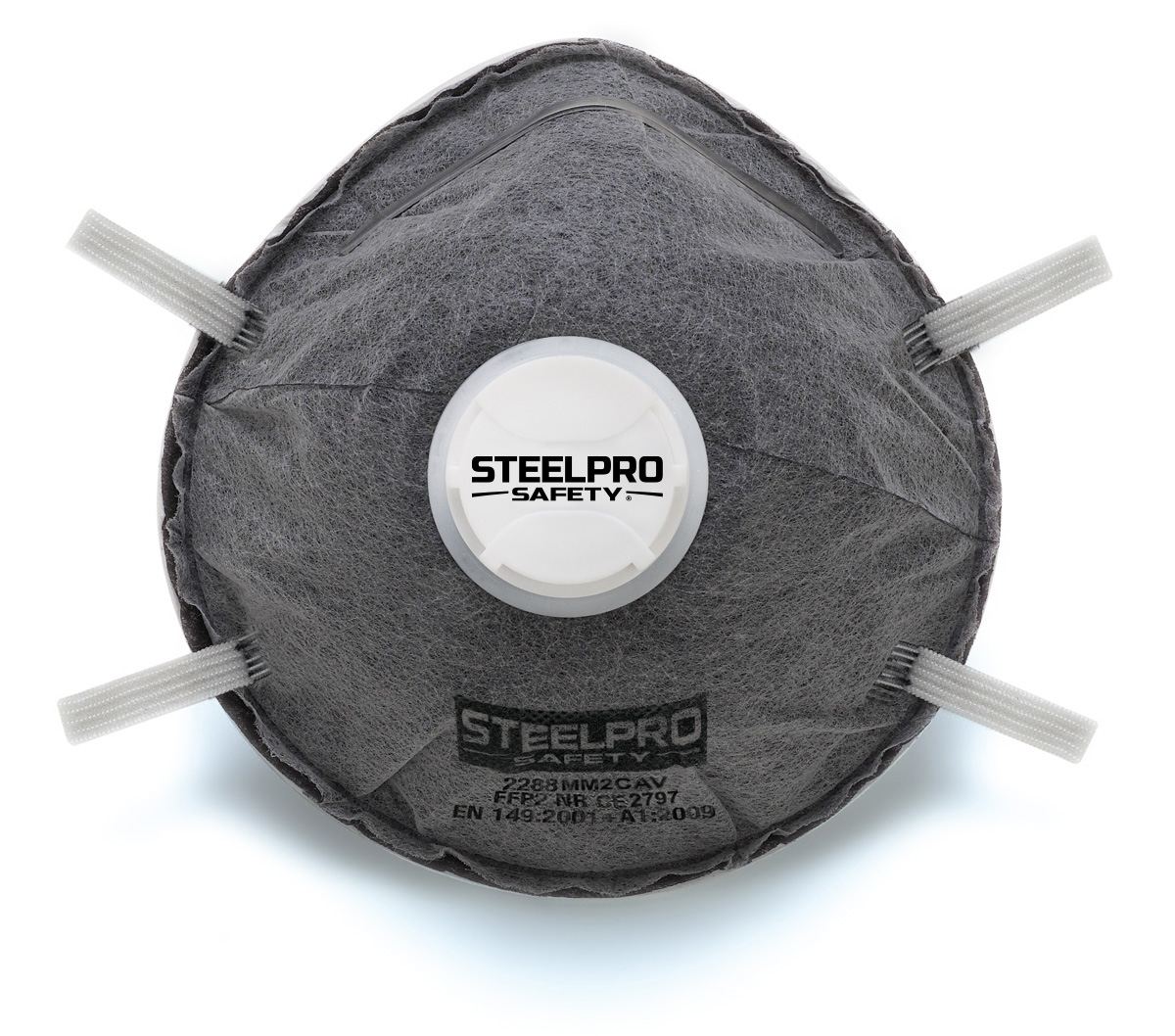 Mascarilla de Carbón Activo con Válvula FFP2 Steelpro 2288MM2CAVBL