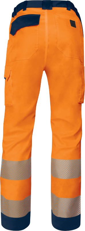 Pantalón Elástico de Alta Visibilidad Delta Plus M2PA3STRHV Distinción parte trasera naranja