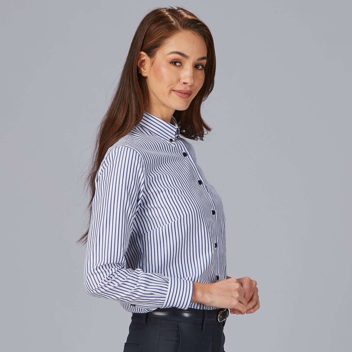 Camisa Chica Slim Fit Rayas Gary's Simonetta 240033 Distinción lateral