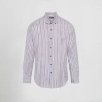 Camisa Hombre Slim Fit Rayas Gary's Alessandro 260035 Distinción camel