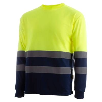 Camiseta M/L Alta Visibilidad Bicolor BeeWork Indie HV