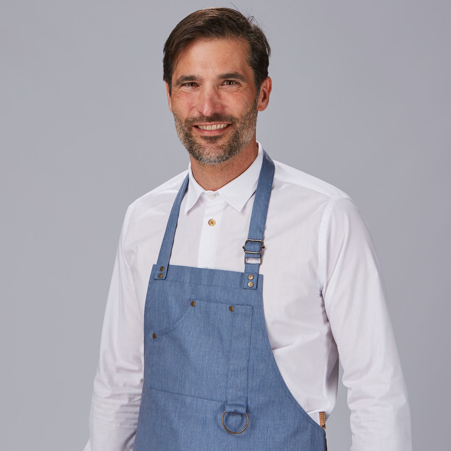 Delantal Largo Unisex Gary's con Peto 100048 Distinción bolsillos