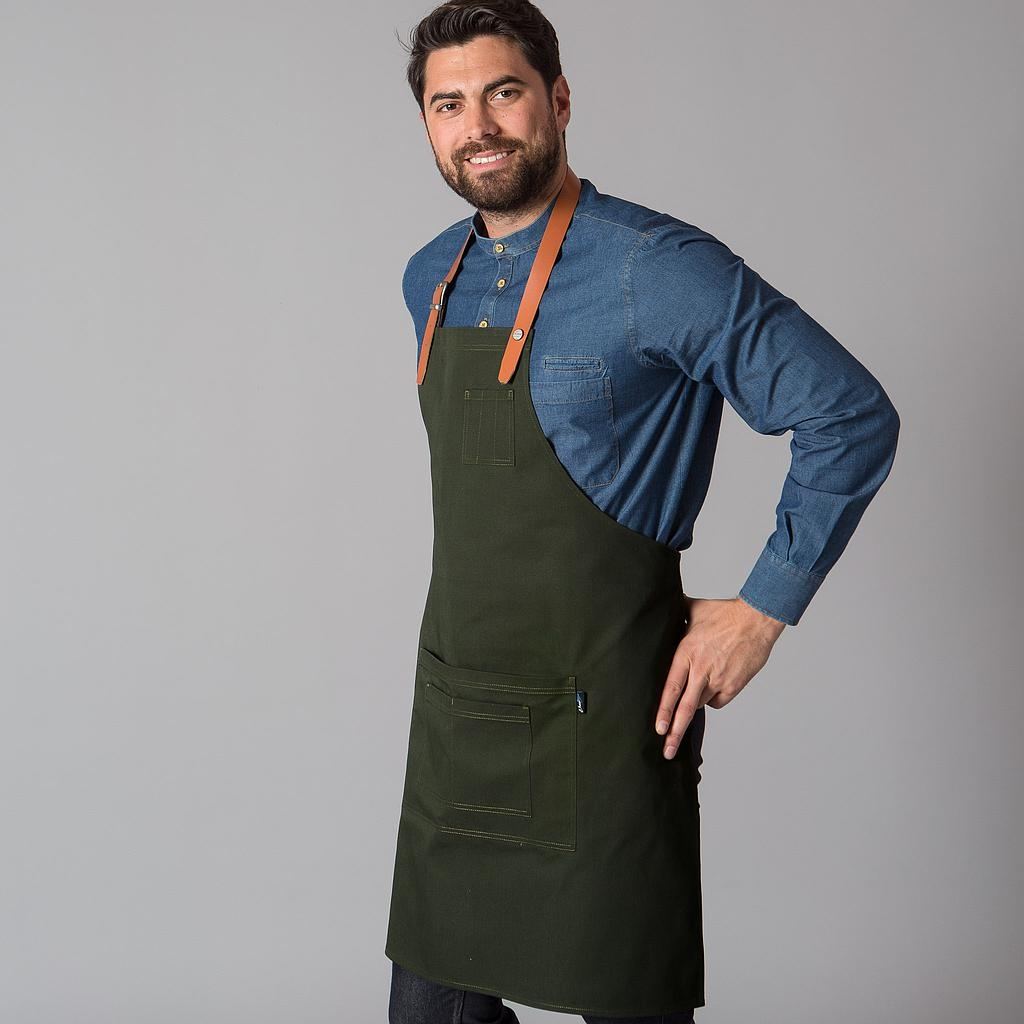 Delantal con Peto Cinta Cuero Unisex Gary's 156400 Distinción hombre