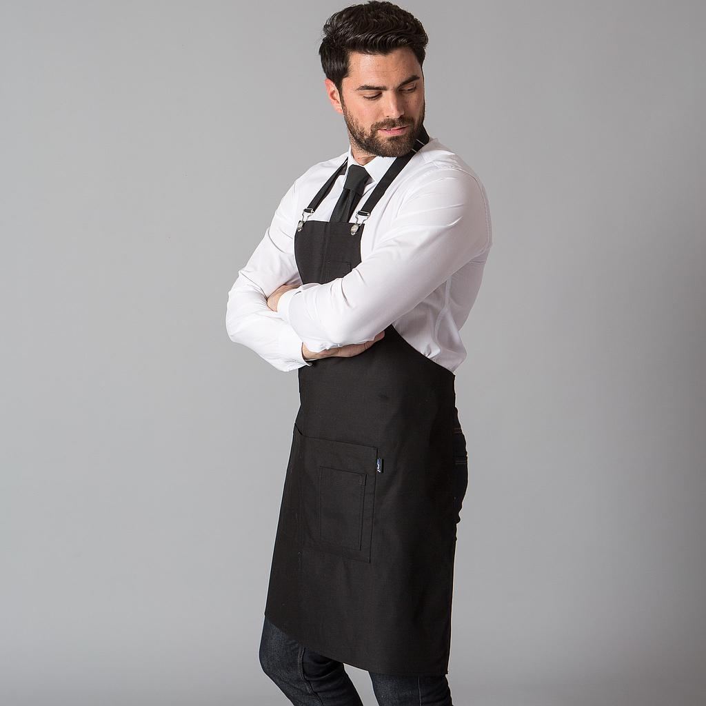 Delantal con Peto Satinado Unisex Gary's 156300 Delantal con Peto Satinado Unisex Gary's 156300