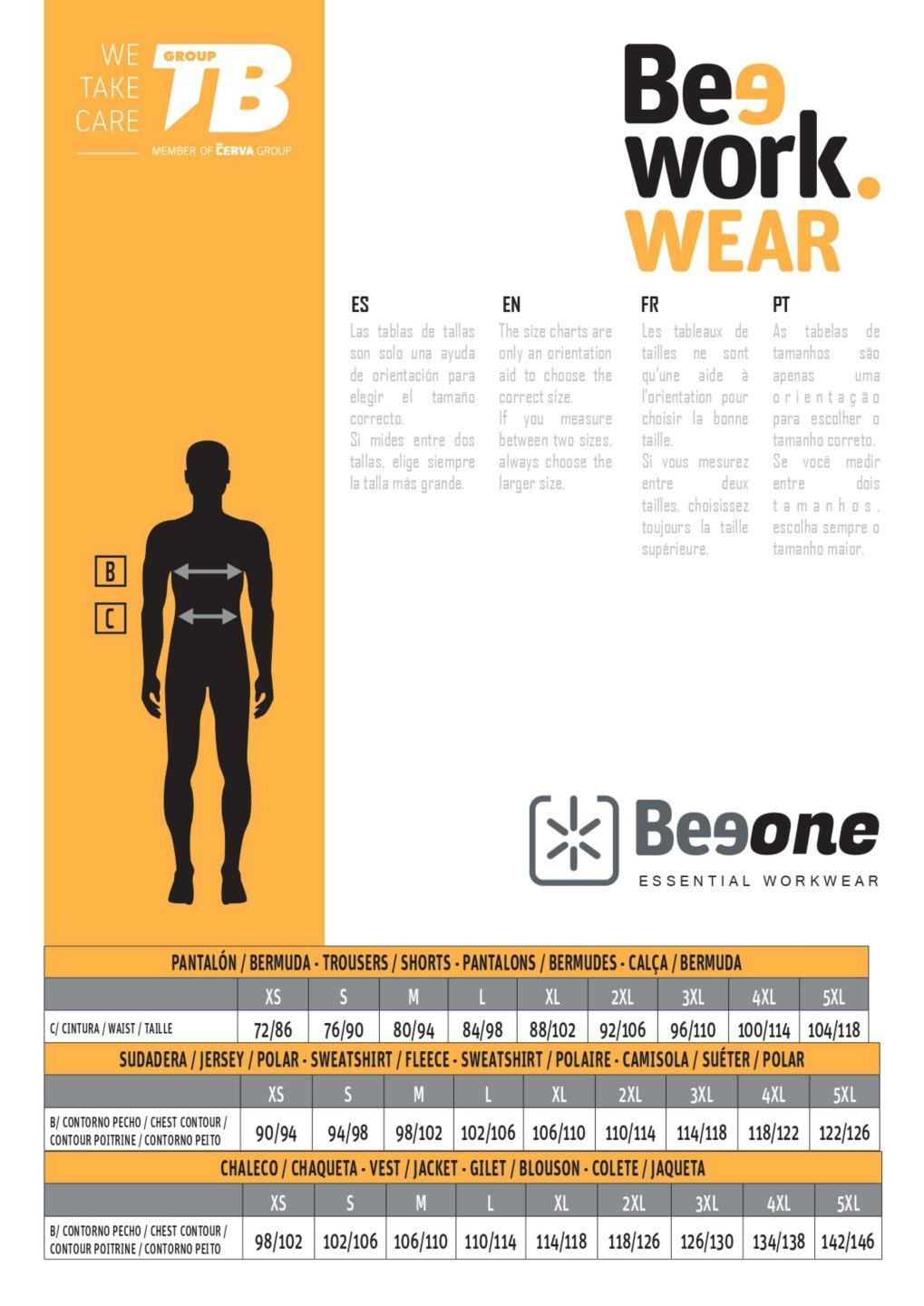 GUIA TALLA TOMAR BODERO - BEEONE