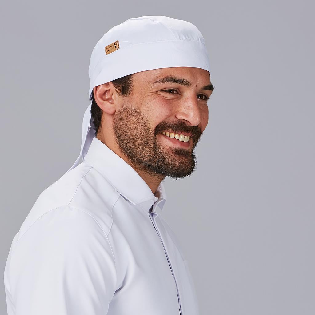 Gorro Pirata Reciclado para Hostelería Gary's 441700 Distinción blanco