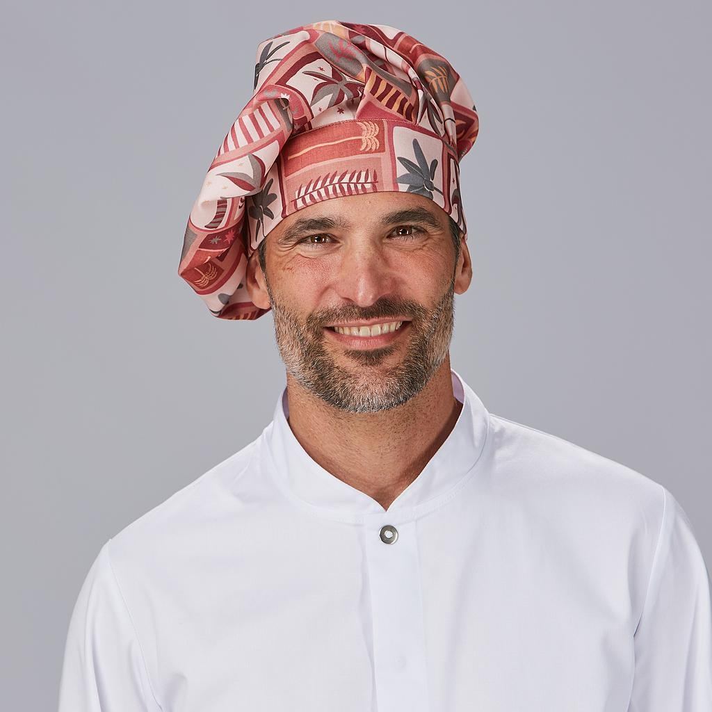Gorro para Cocina de Algodón Estampado Gary's 400019 Distinción modelo